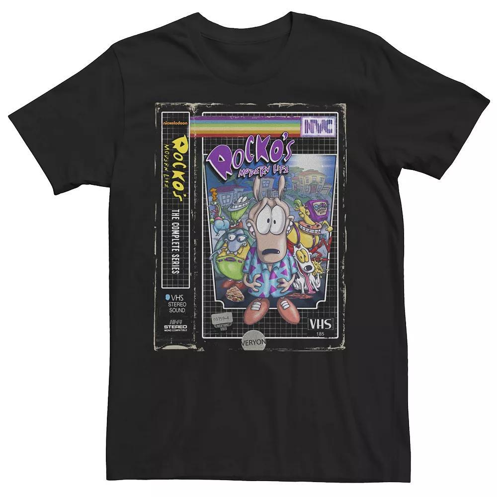 Men's Rocko's Modern Life VHS Box Tee, Size: Large, Black Product Image
