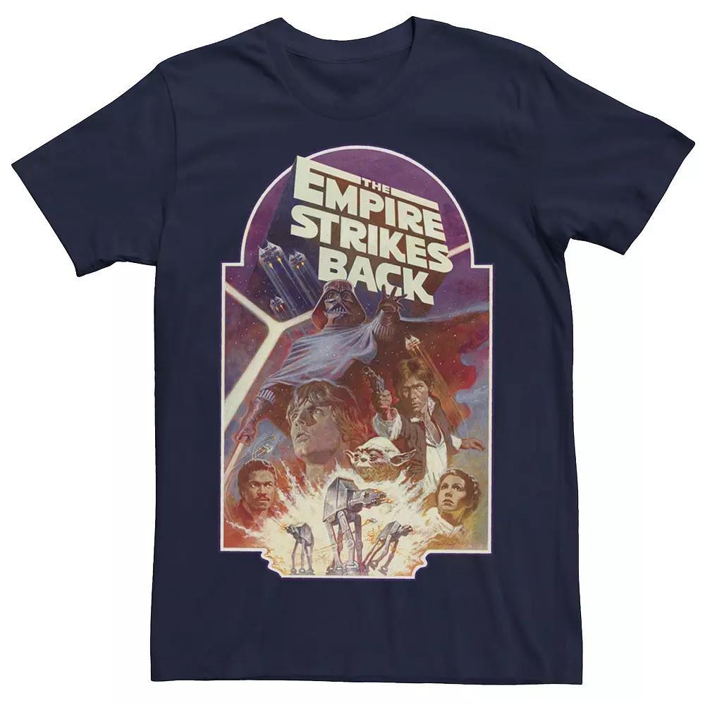 Men's Star Wars Empire Strikes Back Collage Poster Tee, Size: Medium, Blue Product Image