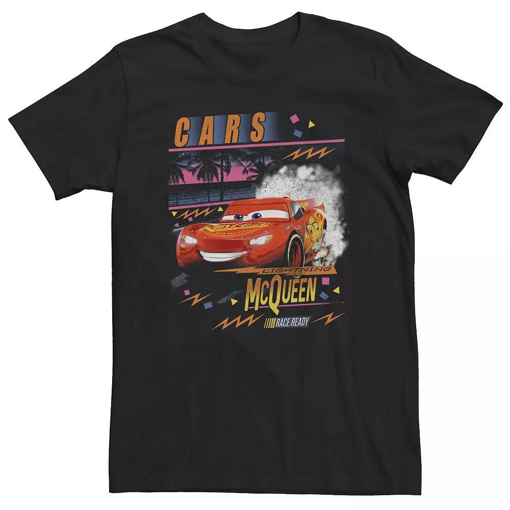 Big & Tall Disney / Pixar Cars Lightning Lightning McQueen Palm Tree Sunset Tee, Men's, Size: 4XL, Black Product Image