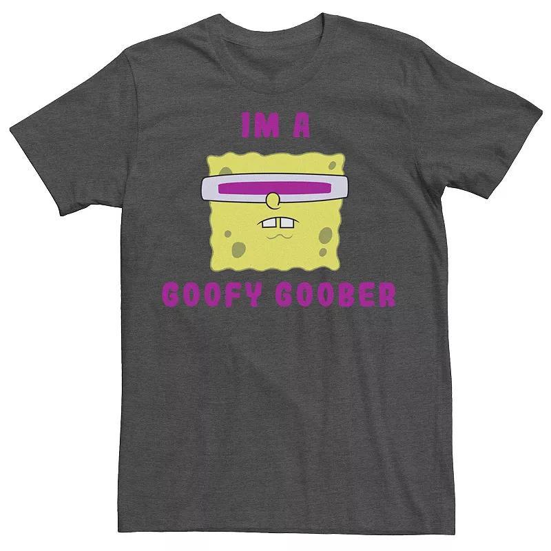 Men's Nickelodeon SpongeBob SquarePants I'm A Goofy Goober Portrait Graphic Tee, Size: XXL, Athletic Grey Product Image