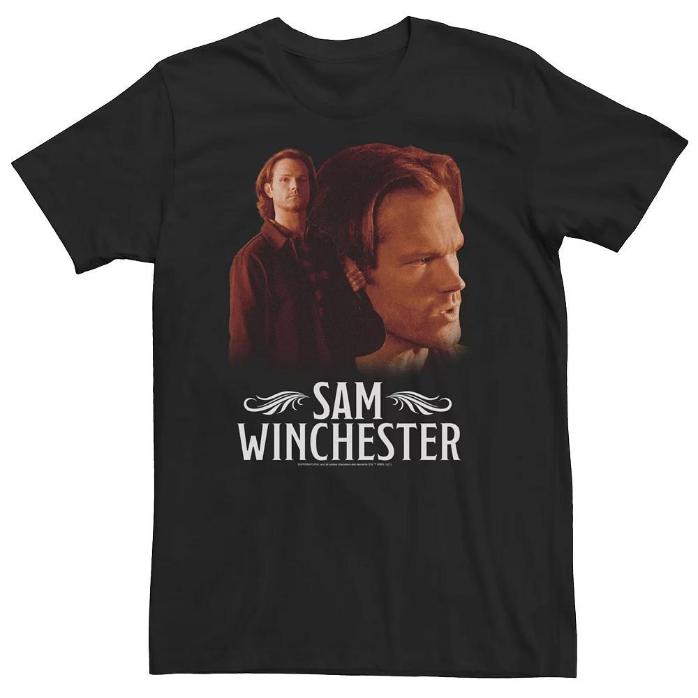 Big & Tall Supernatural Sam Winchester Glamour Shot Tee, Men's, Size: 3XL, Black Product Image