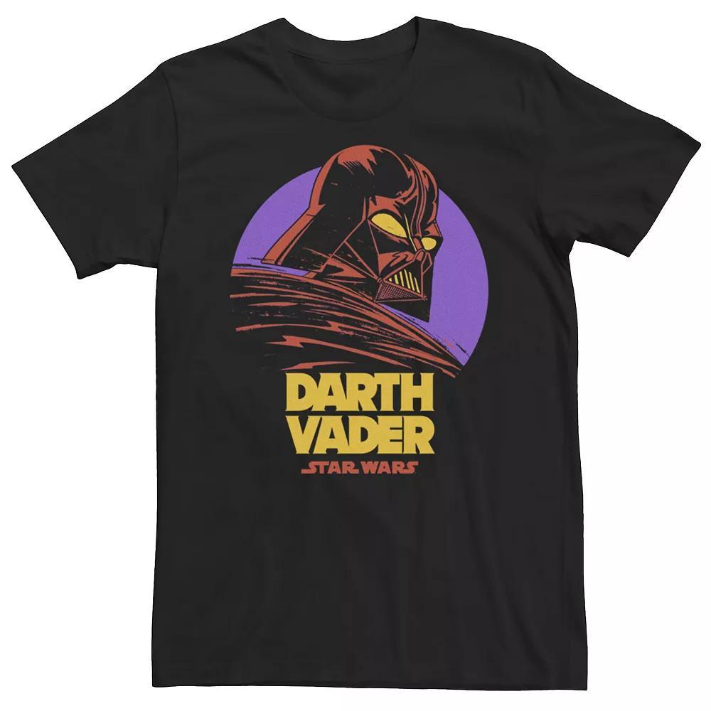 Men's Star Wars Darth Vader Purple Moon Graphic Tee, Size: XXL, Black Product Image
