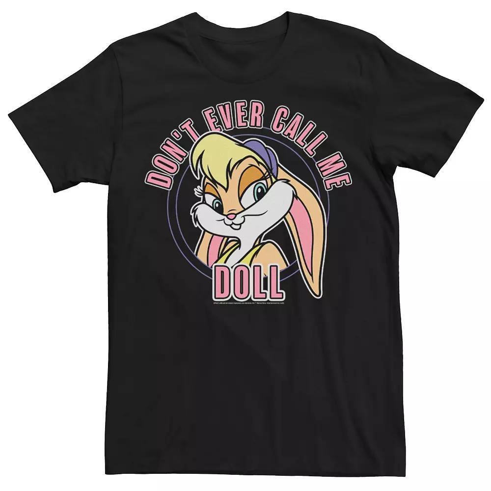 Men's Space Jam Lola Bunny Don't Ever Call Me Doll Tee, Size: 3XL, Black Product Image