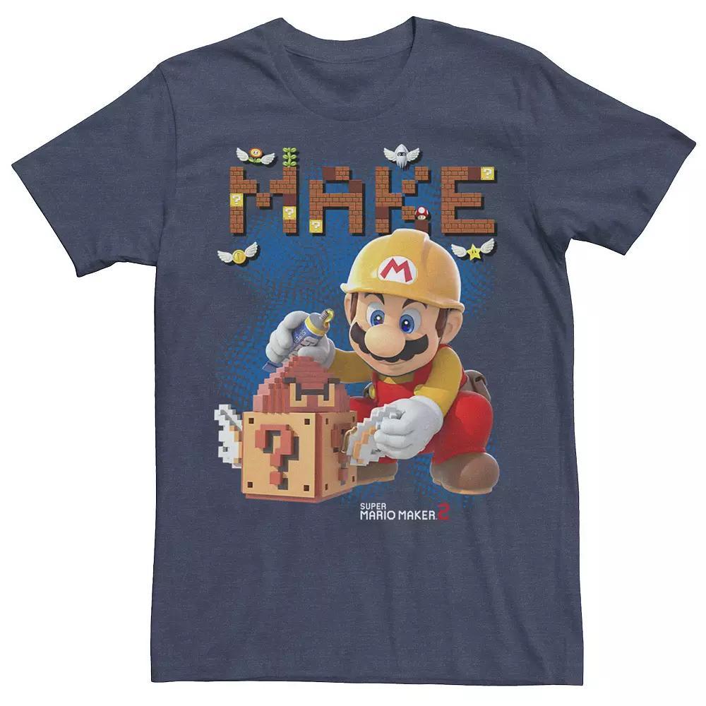 Men's Star Wars R2-D2 Pixelated Tee, Size: Large, Royal Grey Product Image