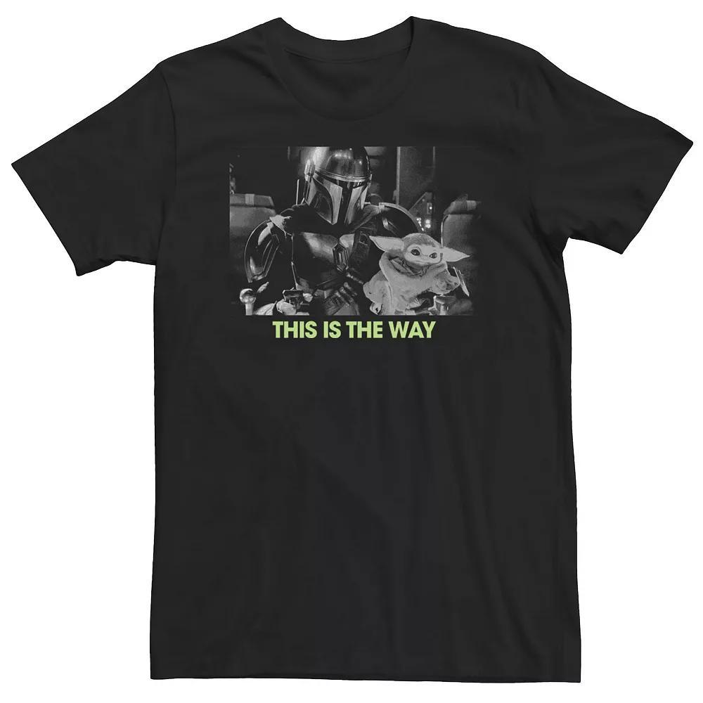 Big & Tall Star Wars Mando And Child Simple This Is The Way Tee, Men's, Size: 5XL, Black Product Image