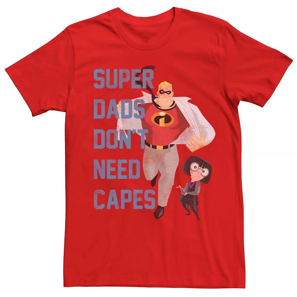 Mens Disney Pixar Incredibles Dont Need Capes Graphic Tee Grey Product Image