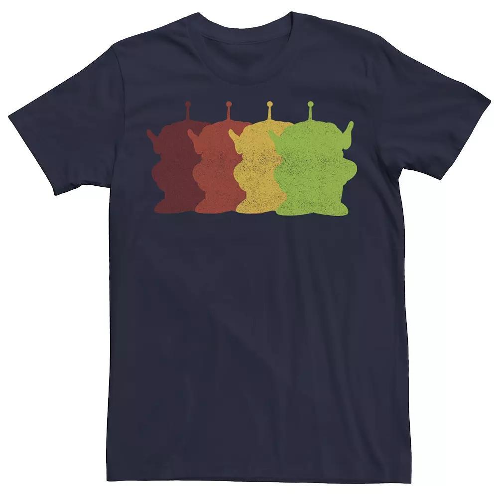 Disney / Pixar's Toy Story Aliens Men's Silhouette Stack Tee, Size: Medium, Blue Product Image
