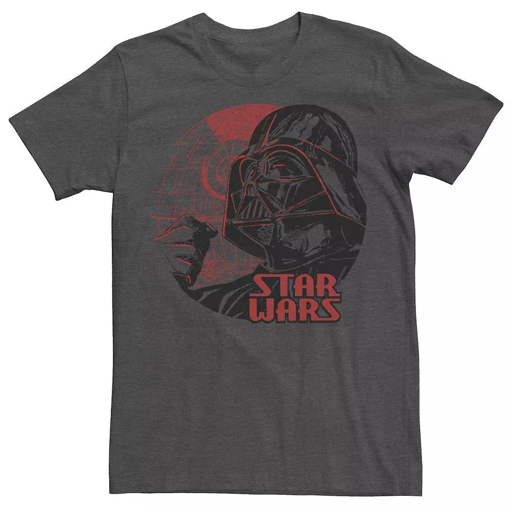 Mens Star Wars Angry Vader Tee Grey Heather Product Image