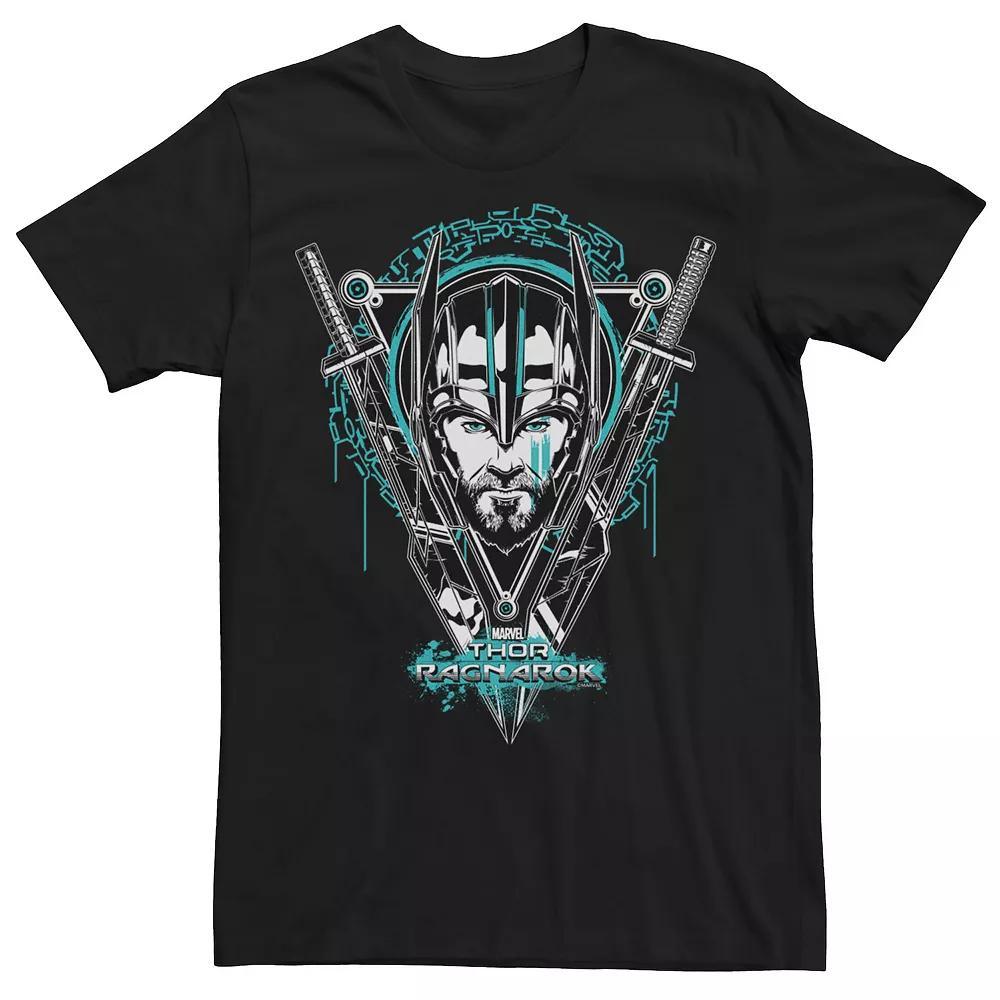 Men's Marvel Thor Ragnarok God of Thunder Sword Crest Tee, Size: 3XL, Black Product Image