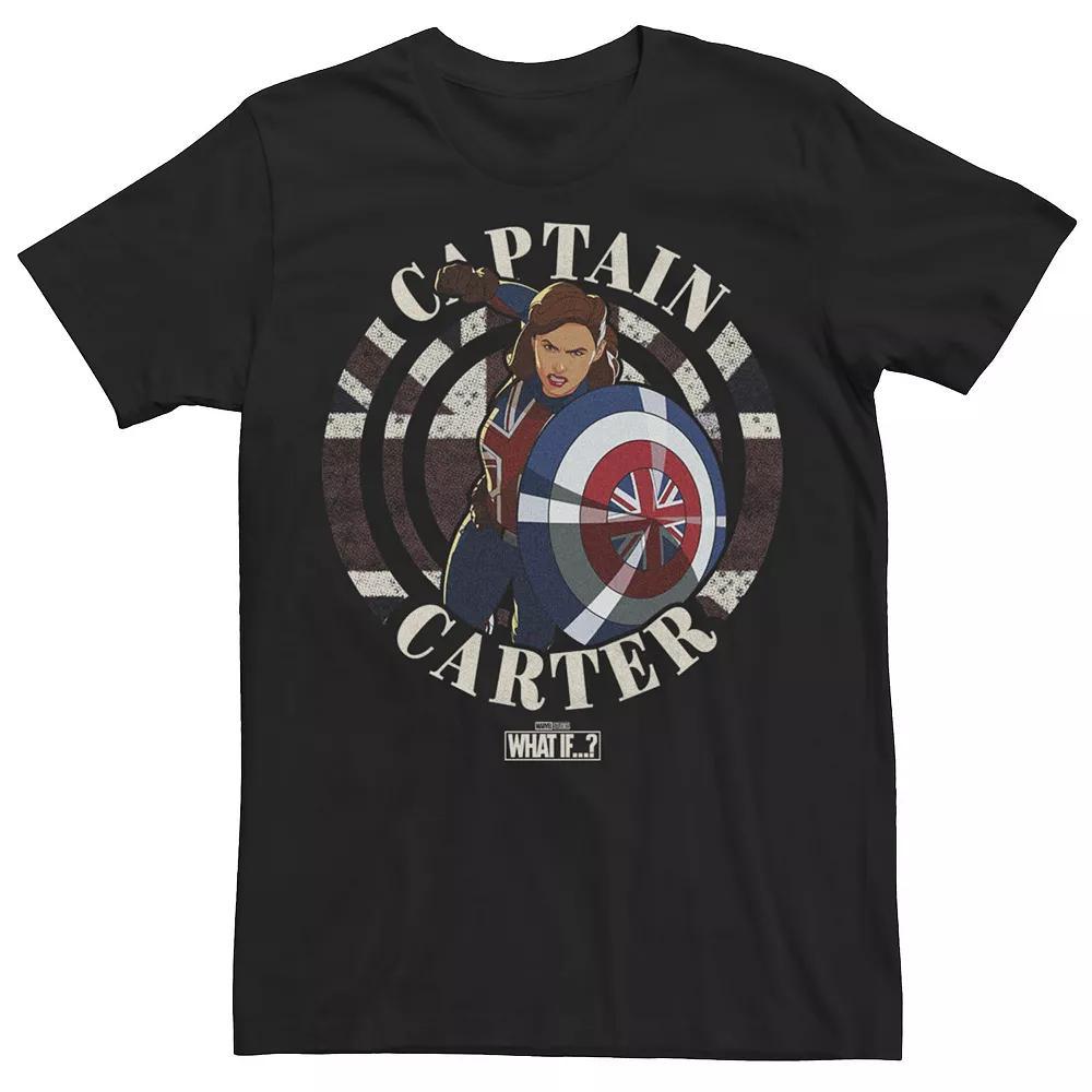 Men's Marvel What If Captain Carter Stamp Tee, Boy's, Size: XXL, Grey Product Image