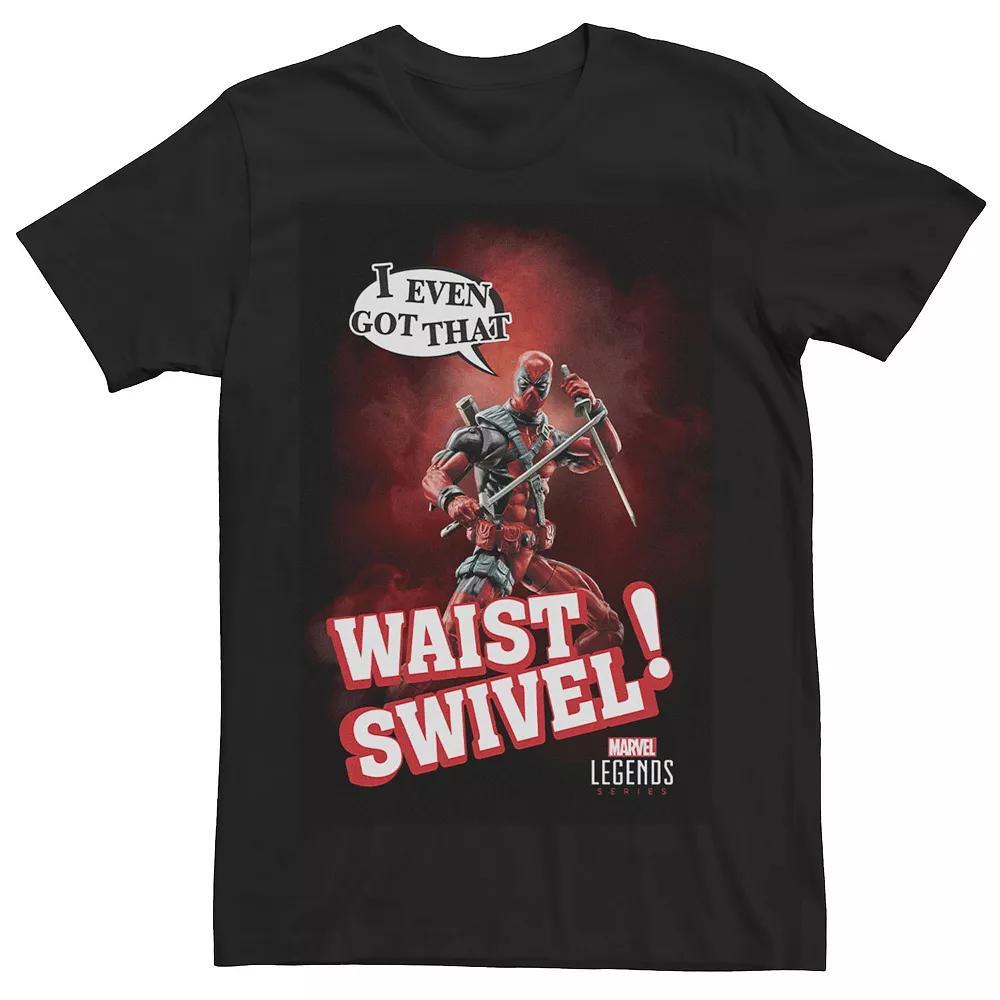 Men's Marvel Legends Series Deadpool Waist Swivel Tee, Size: XL, Black Product Image