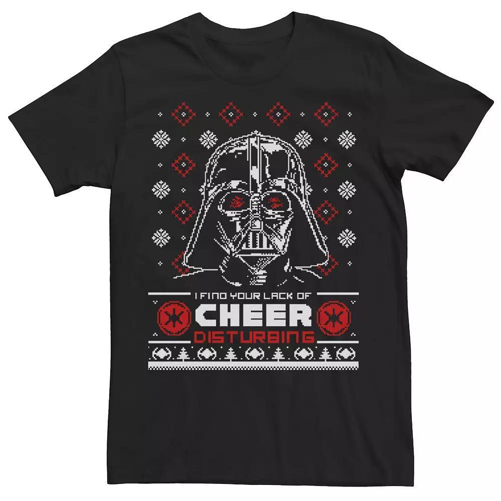 Men's Star Wars Darth Vader Lack Of Cheer Ugly Sweater Graphic Tee, Size: 3XL, Black Product Image