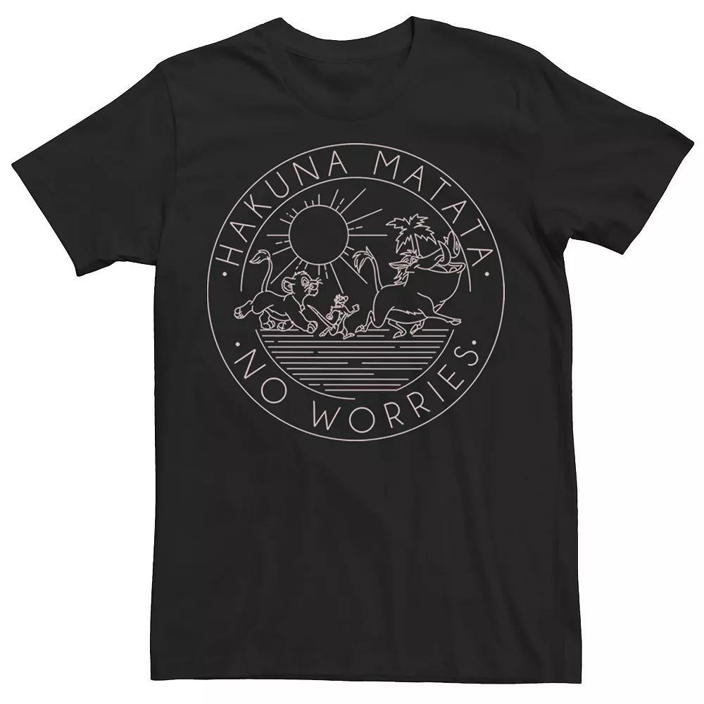 Men's Jurassic Park Tropical Tree Fill Fossil Logo Tee, Size: Large, Blue Product Image