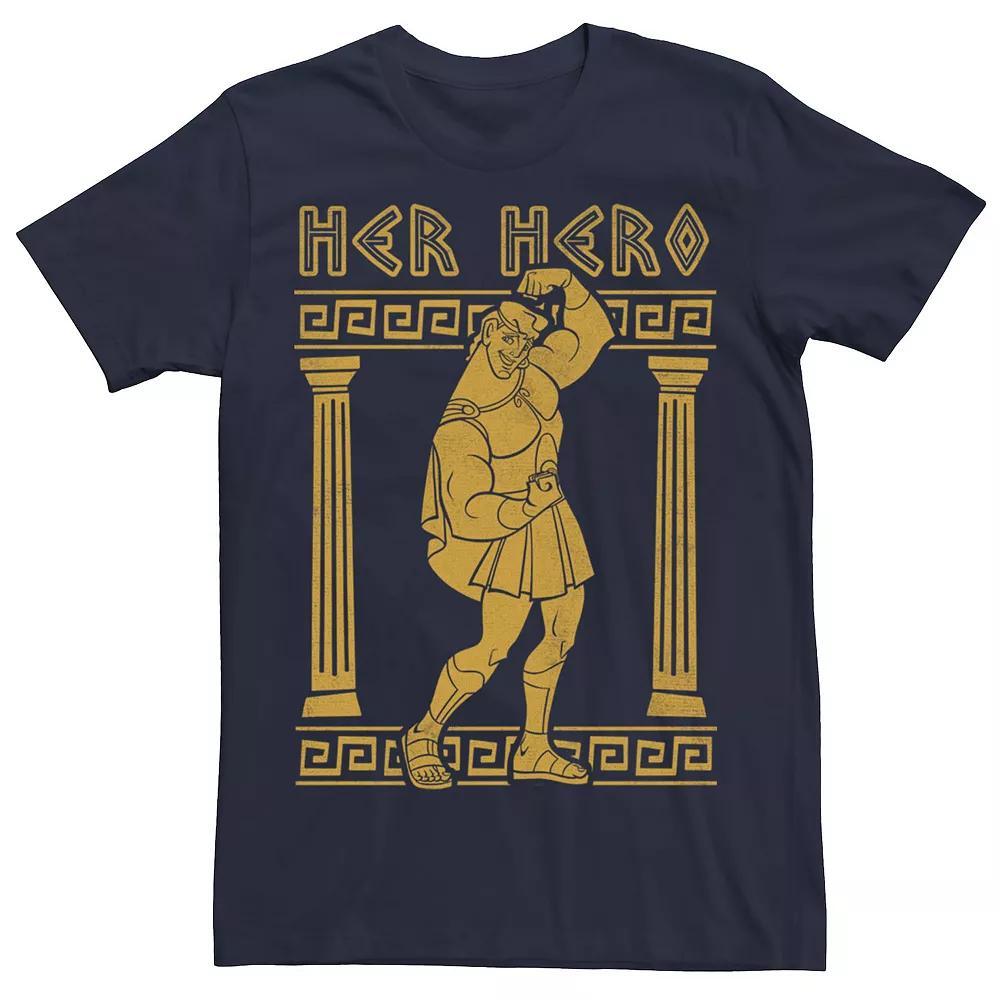 Big & Tall Disney Hercules Valentine's Day Hercules Her Hero Tee, Men's, Size: 5XL, Black Product Image