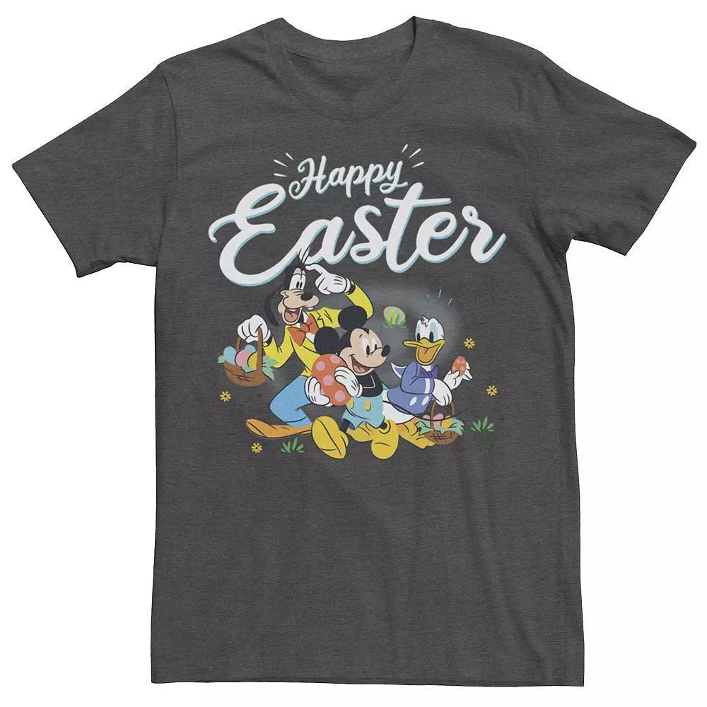 Disney's Mickey & Friends Happy Easter Men's Tee, Size: Large, Grey Heather Product Image