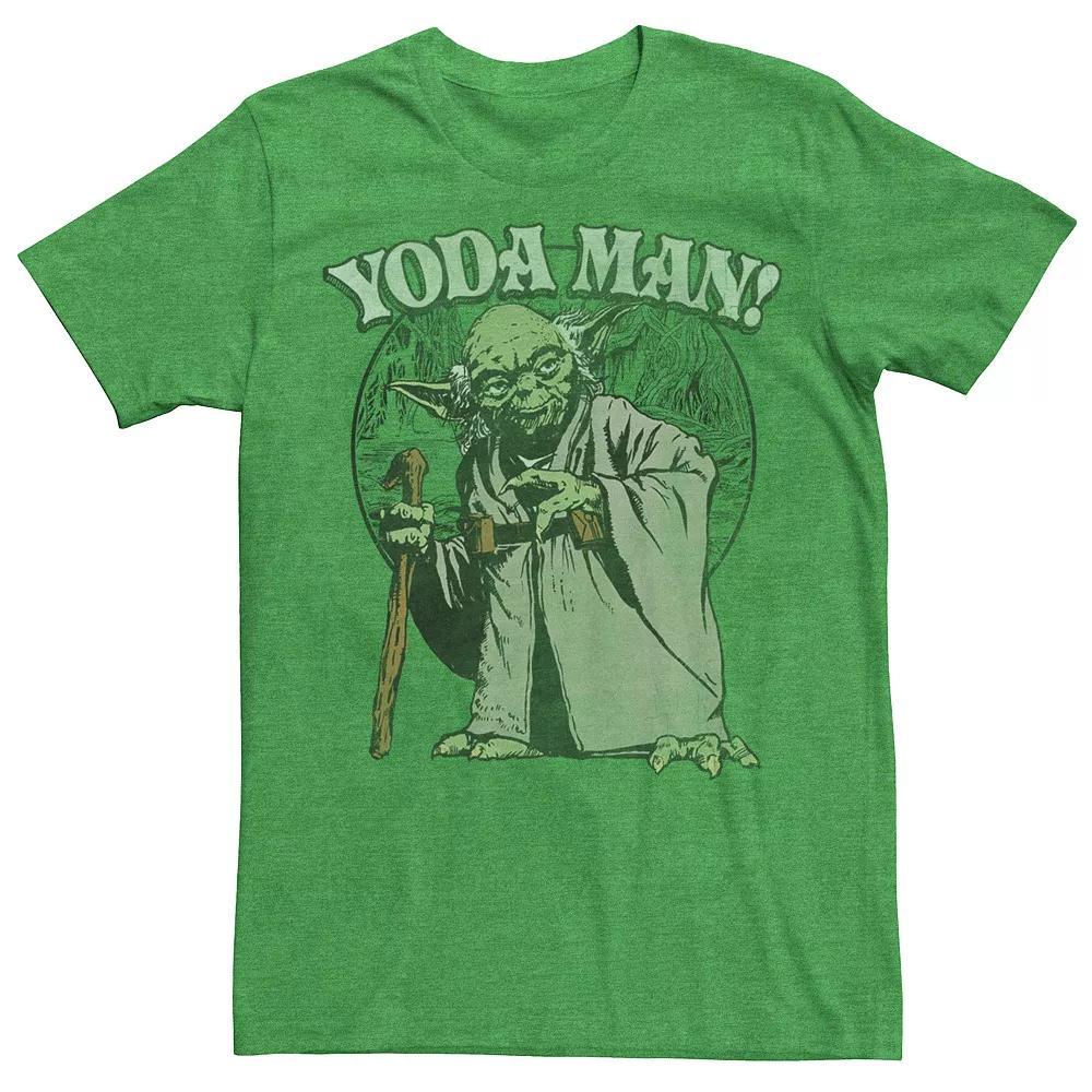 Men's Star Wars Yoda Man Tee, Size: Small, Kelly Grey Product Image