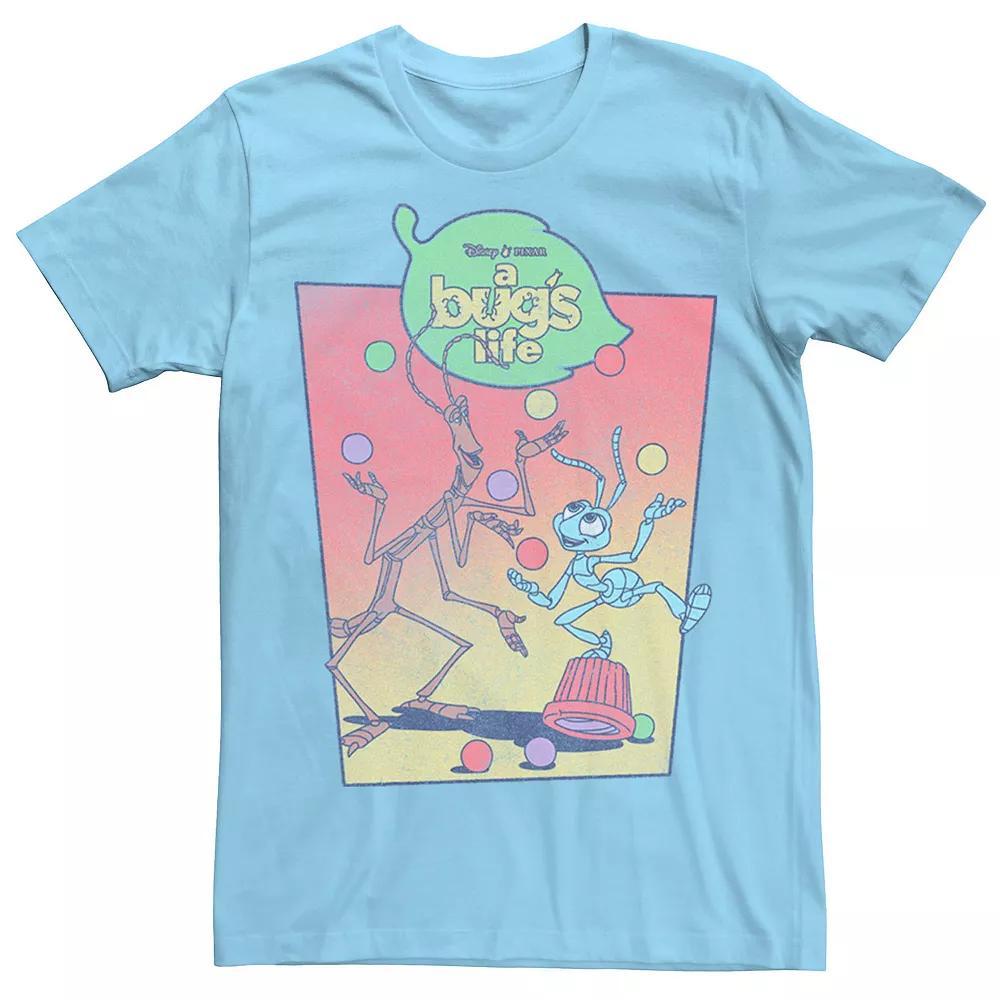 Disney's A Bug's Life Circus Juggling Show Men's Tee, Size: Large, Light Blue Product Image