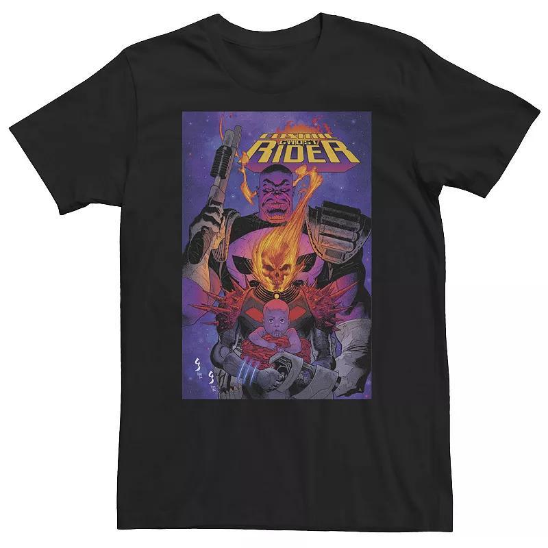 Big & Tall Star Wars The Force Awakens Good Guys Poster Tee, Men's, Size: 4XL, Navy Grey Product Image
