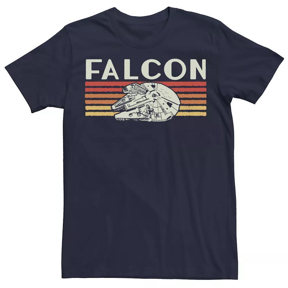 Men's Star Wars Falcon Flying Poster Tee, Size: Medium, Blue Product Image