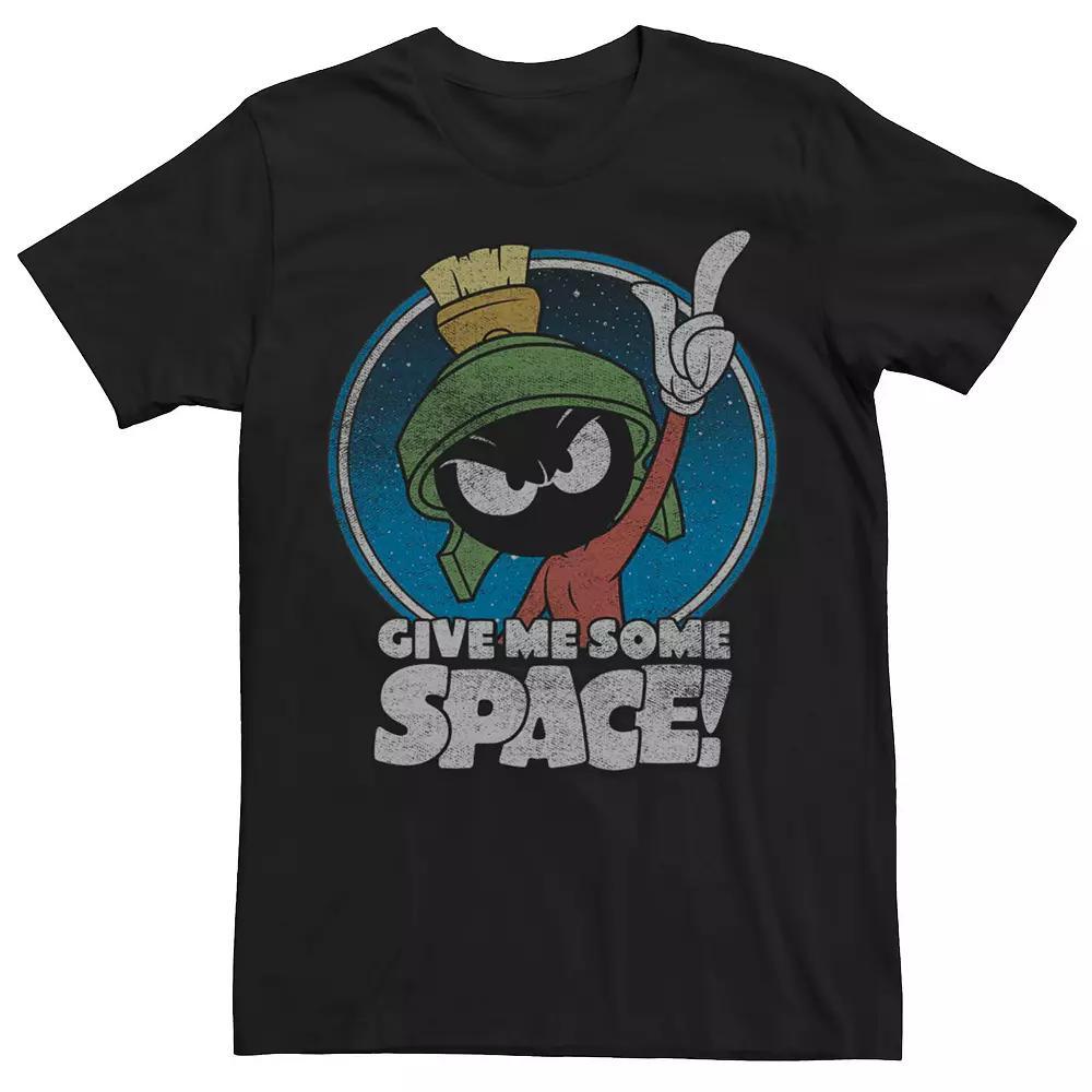 Men's Looney Tunes Marvin The Martian "Give Me Some Space!" Tee, Size: Large, Black Product Image