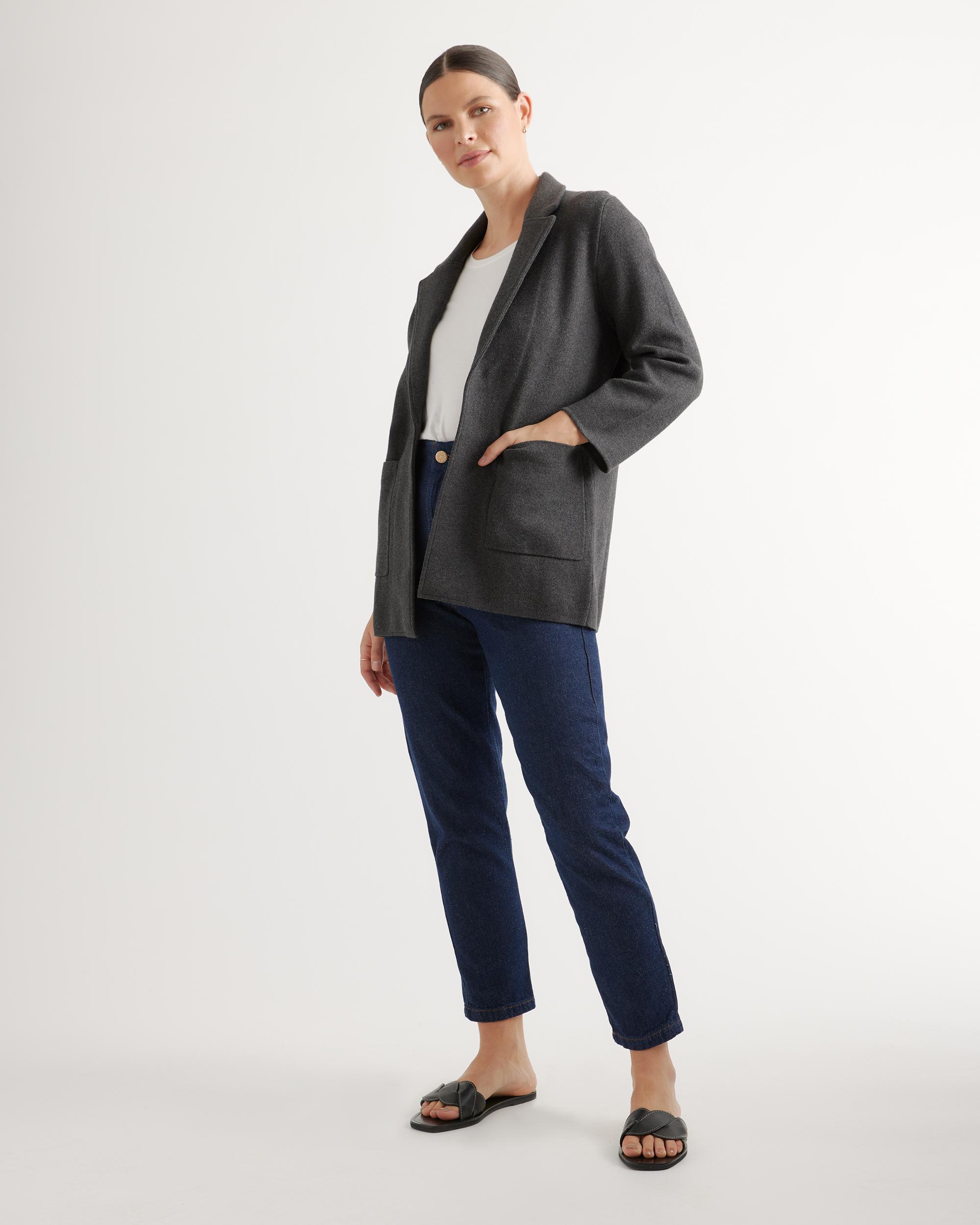 Quince | Women's Knit Blazer Organic Cotton Product Image