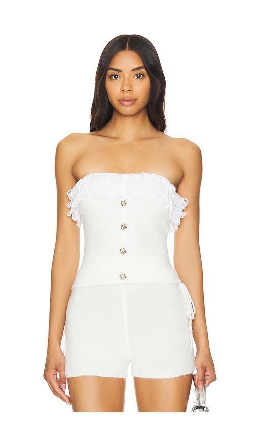 Rosie Ruffle Knit Tube Top Zemeta Product Image
