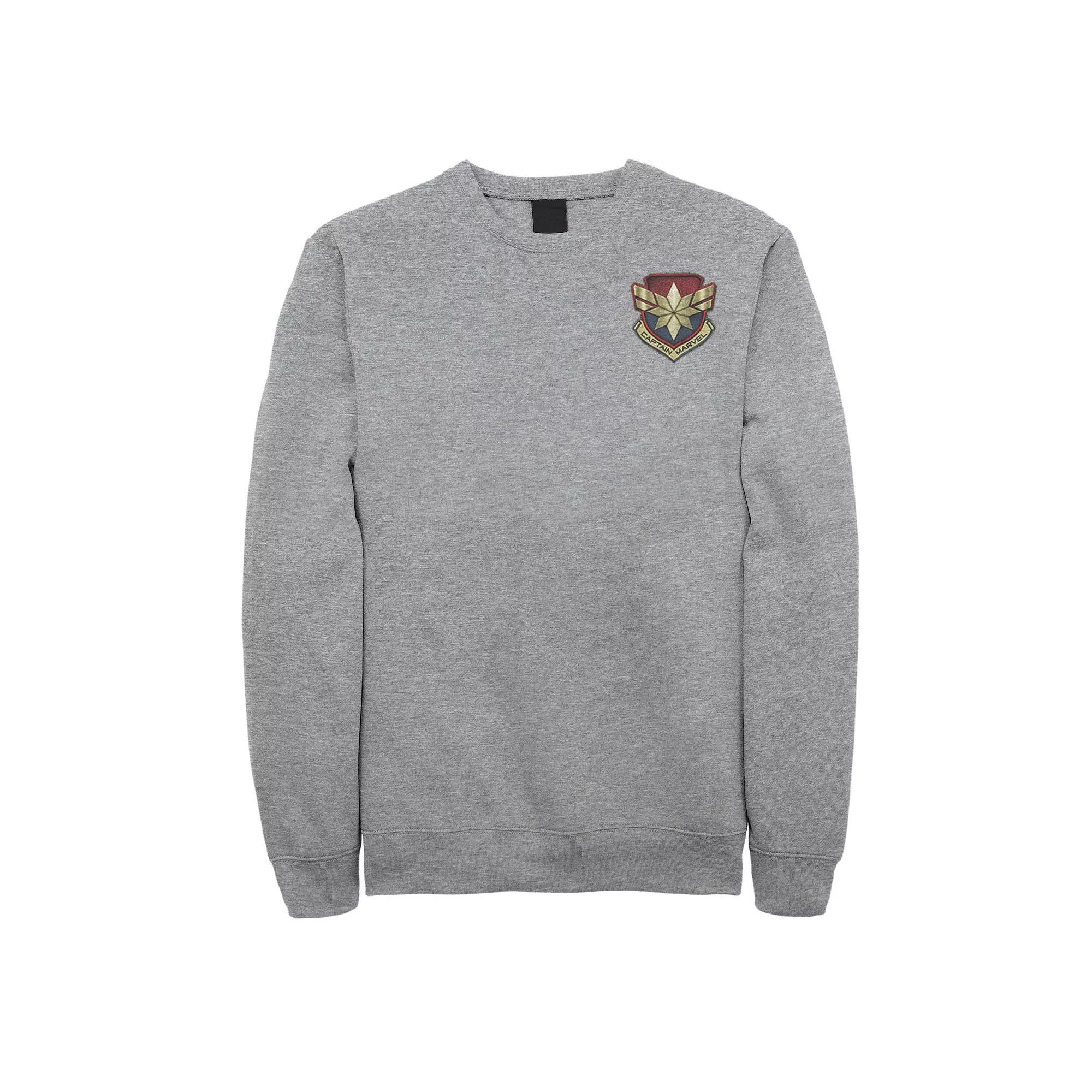 Men's Jurassic Park Ranger Logo Tan Badge Fleece, Size: XL, Athletic Grey Product Image