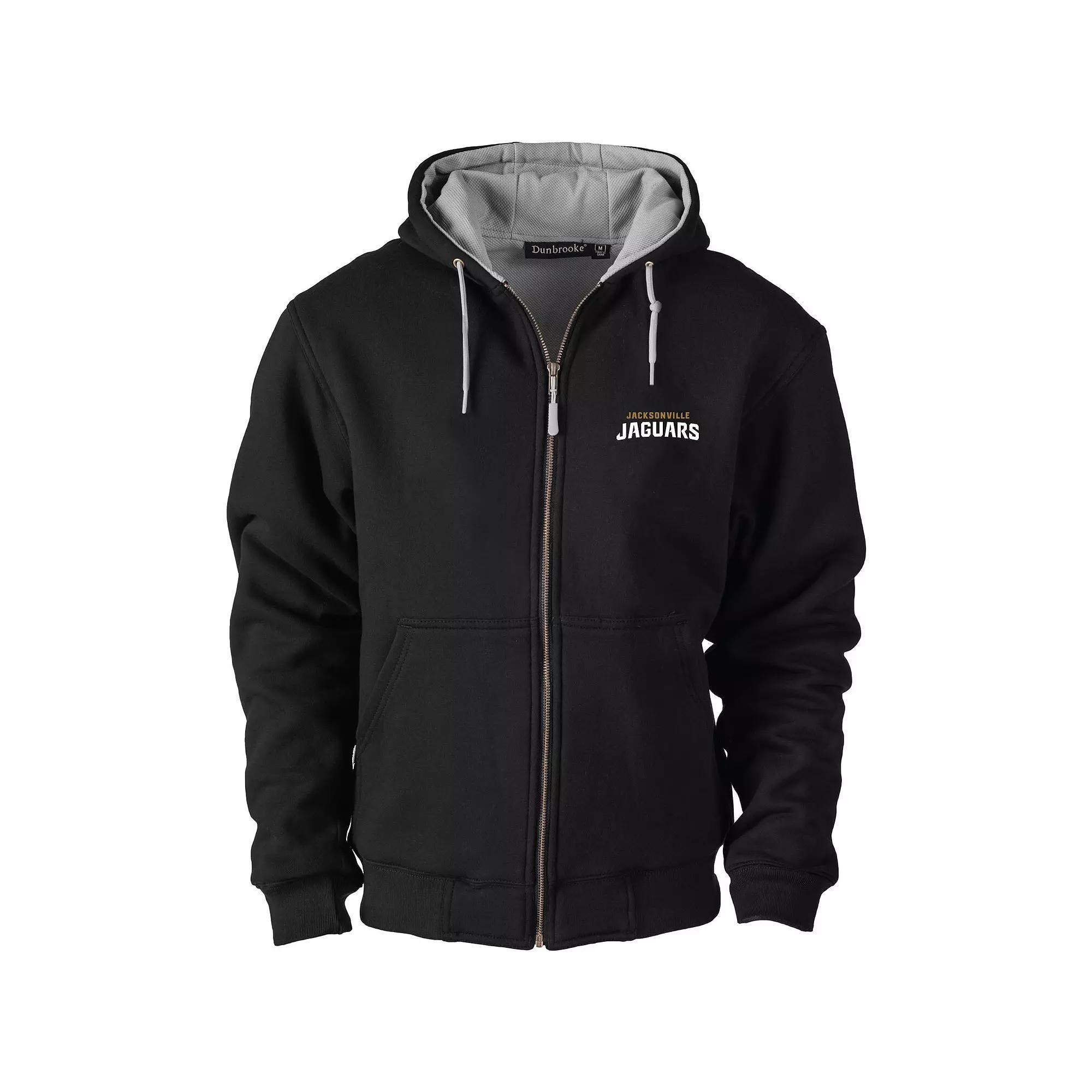 Men's Dunbrooke Black Jacksonville Jaguars Craftsman Thermal-Lined Full-Zip Hoodie, Size: Large Product Image