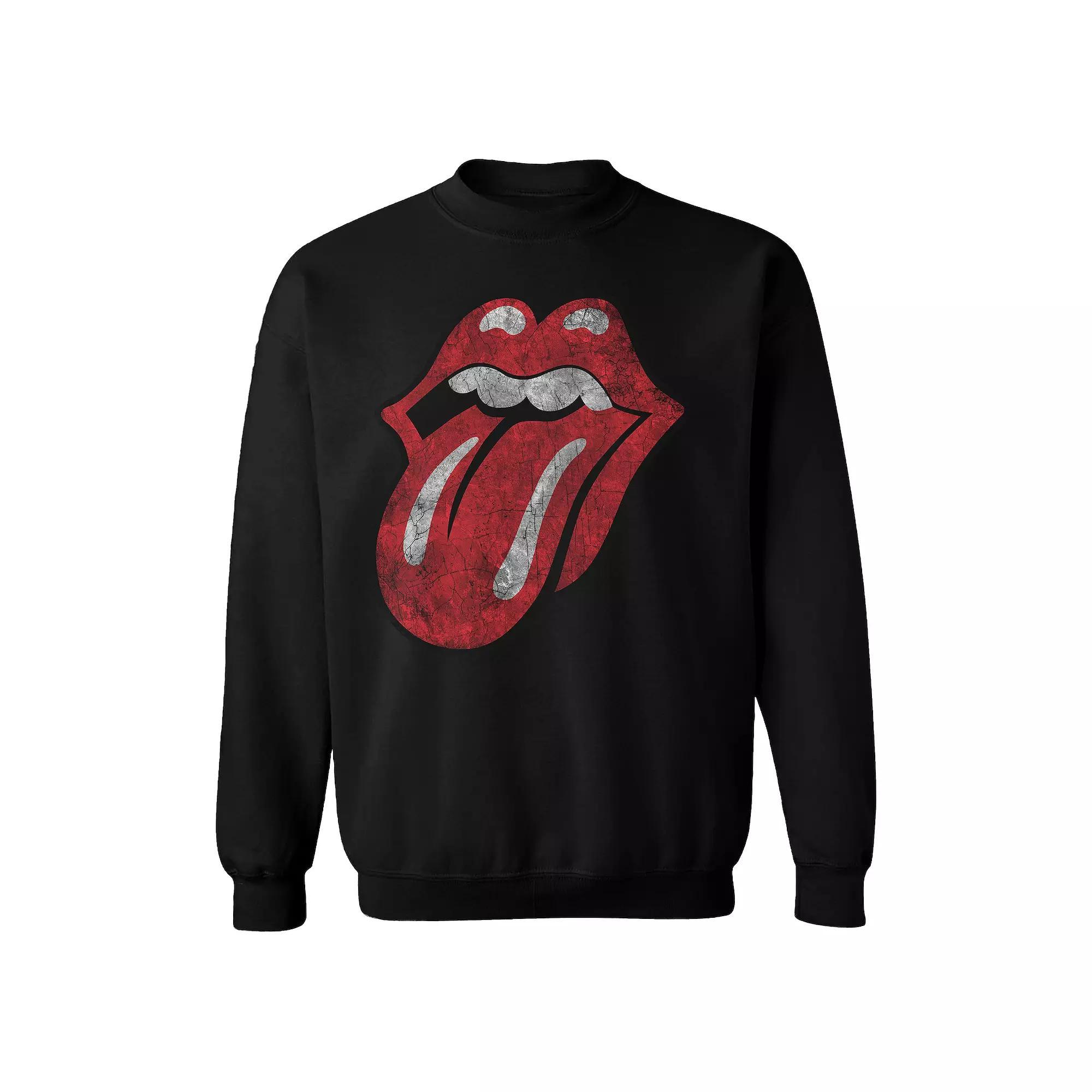 Mens Rolling Stones Distressed Tongue Sweatshirt Product Image