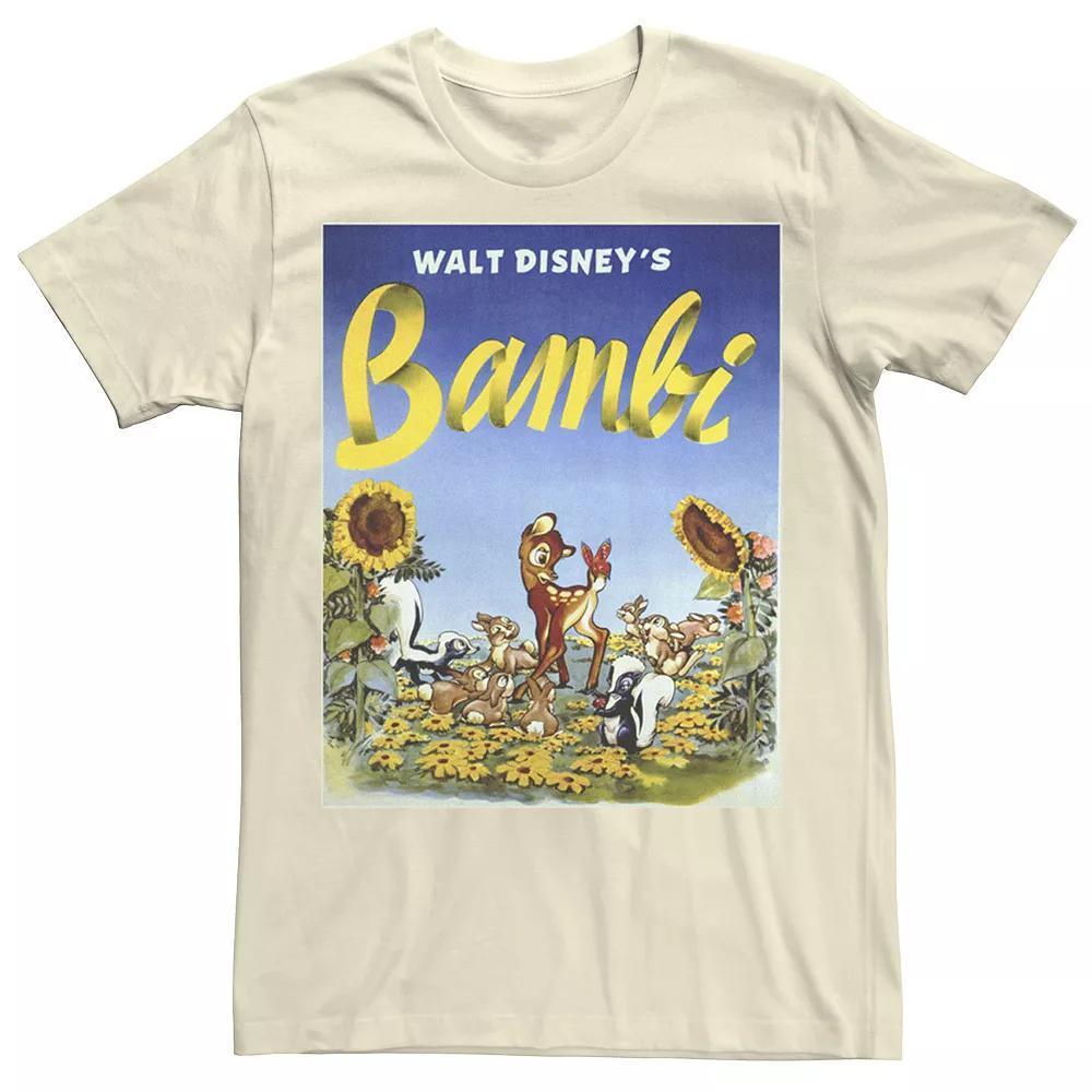 Disney's Bambi Men's Sunflower Poster Tee, Size: XL, Athletic Grey Product Image