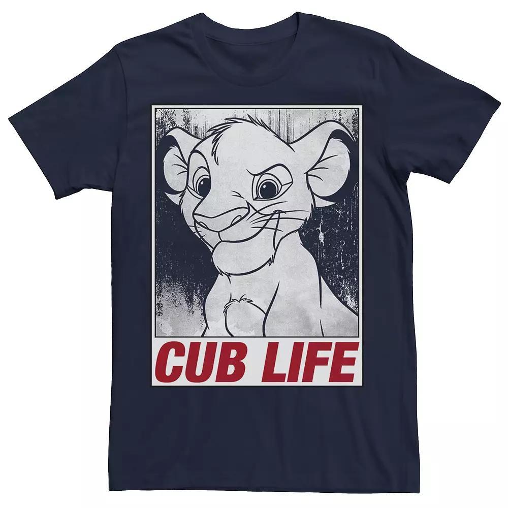 Disney's The Lion King Simba Men's Cub Life Tee, Size: Small, Blue Product Image