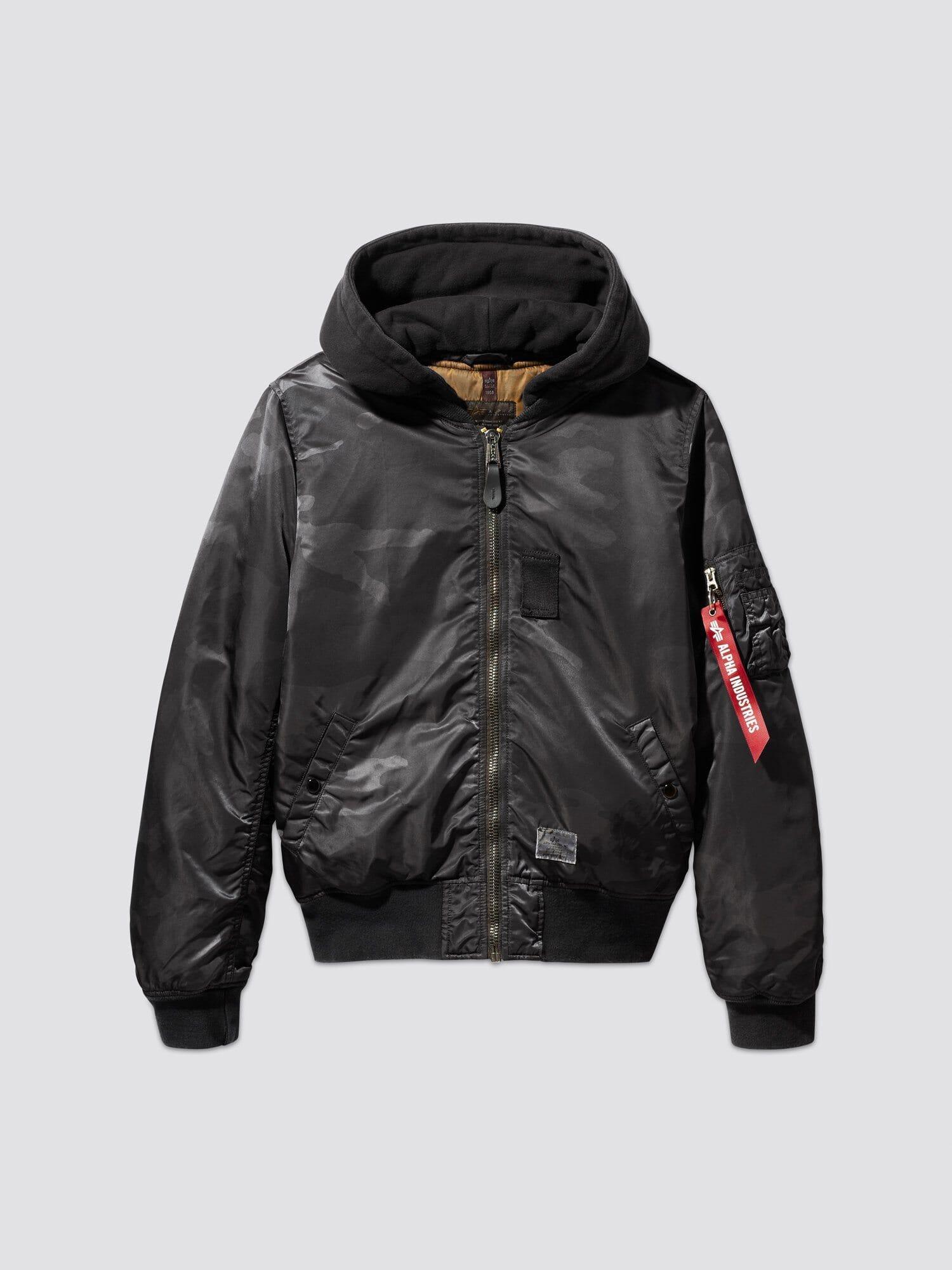 MA-1 HOODED BATTLEWASH BOMBER JACKET Female Product Image