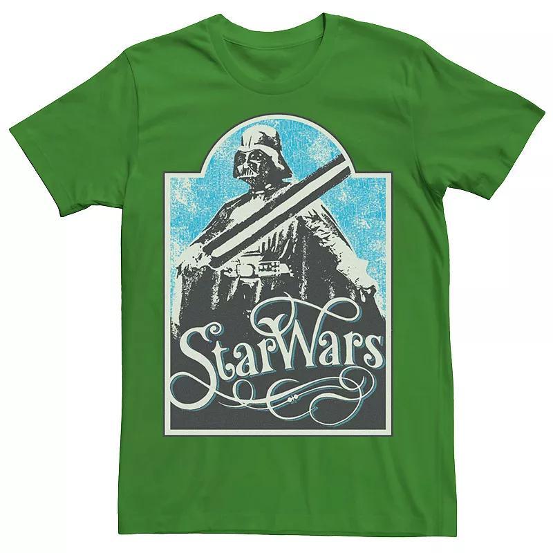 Men's Star Wars Retro Darth Vader Poster Tee, Size: Large, Royal Grey Product Image
