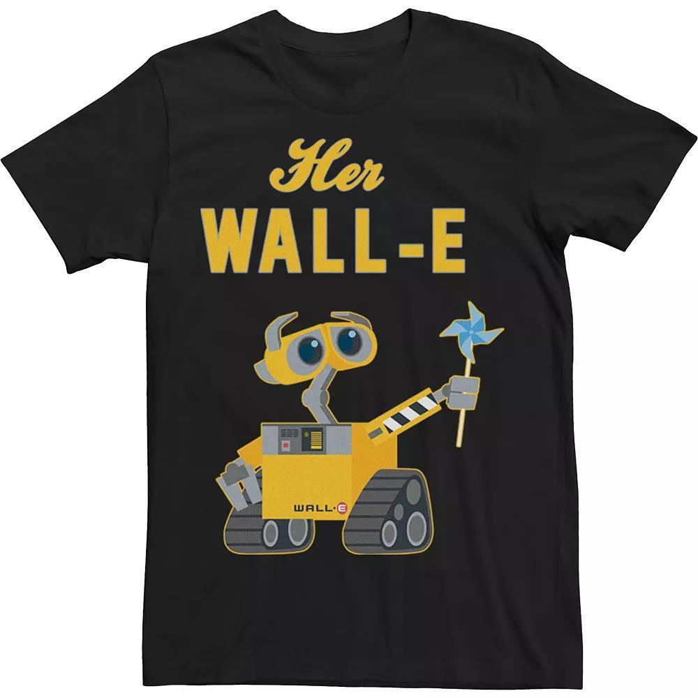 Big & Tall Disney / Pixar Wall-E Her Wall-E Couples Tee, Men's, Size: 4XL Tall, Black Product Image