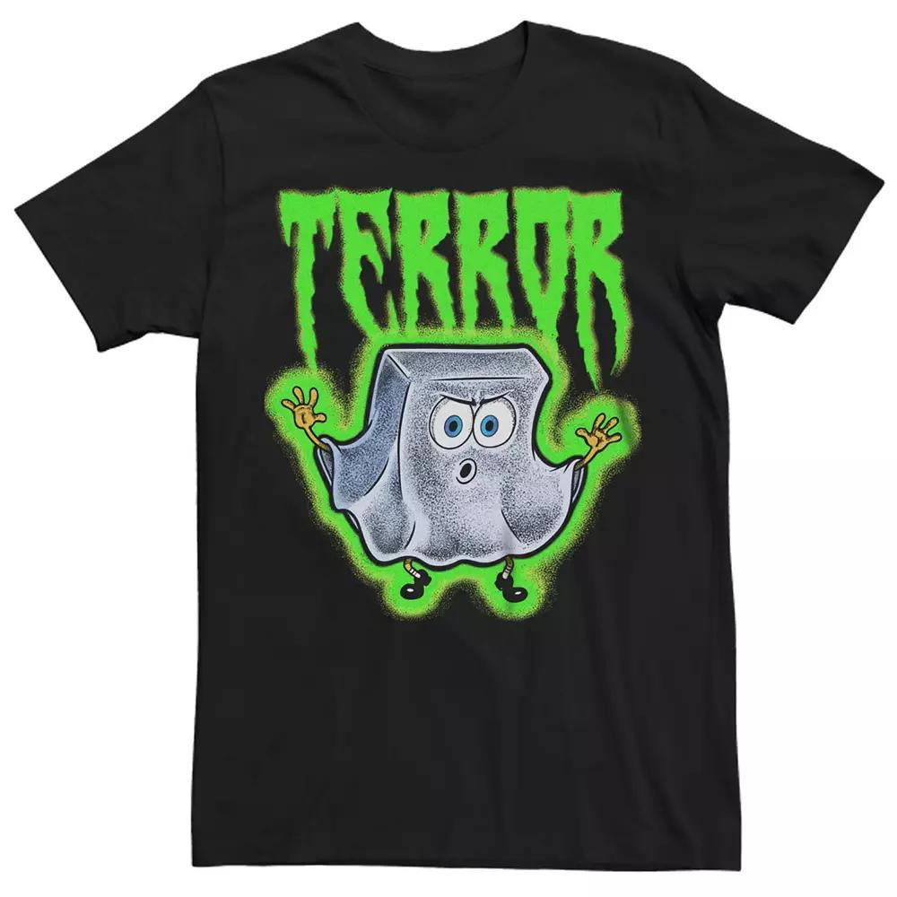 Men's SpongeBob SquarePants Halloween Ghost Graphic Tee, Size: 3XL, Black Product Image