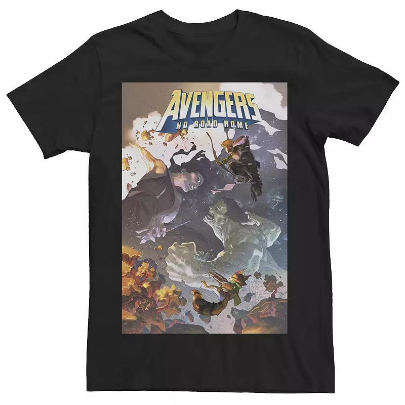 Men's Marvel Avengers No Road Home Team Hulk Vs. Nyx Comic Cover Tee, Size: Medium, Black Product Image