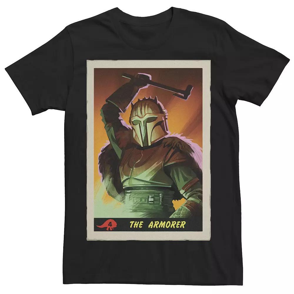 Men's Star Wars The Mandalorian The Armorer Card Tee, Size: Large, Black Product Image