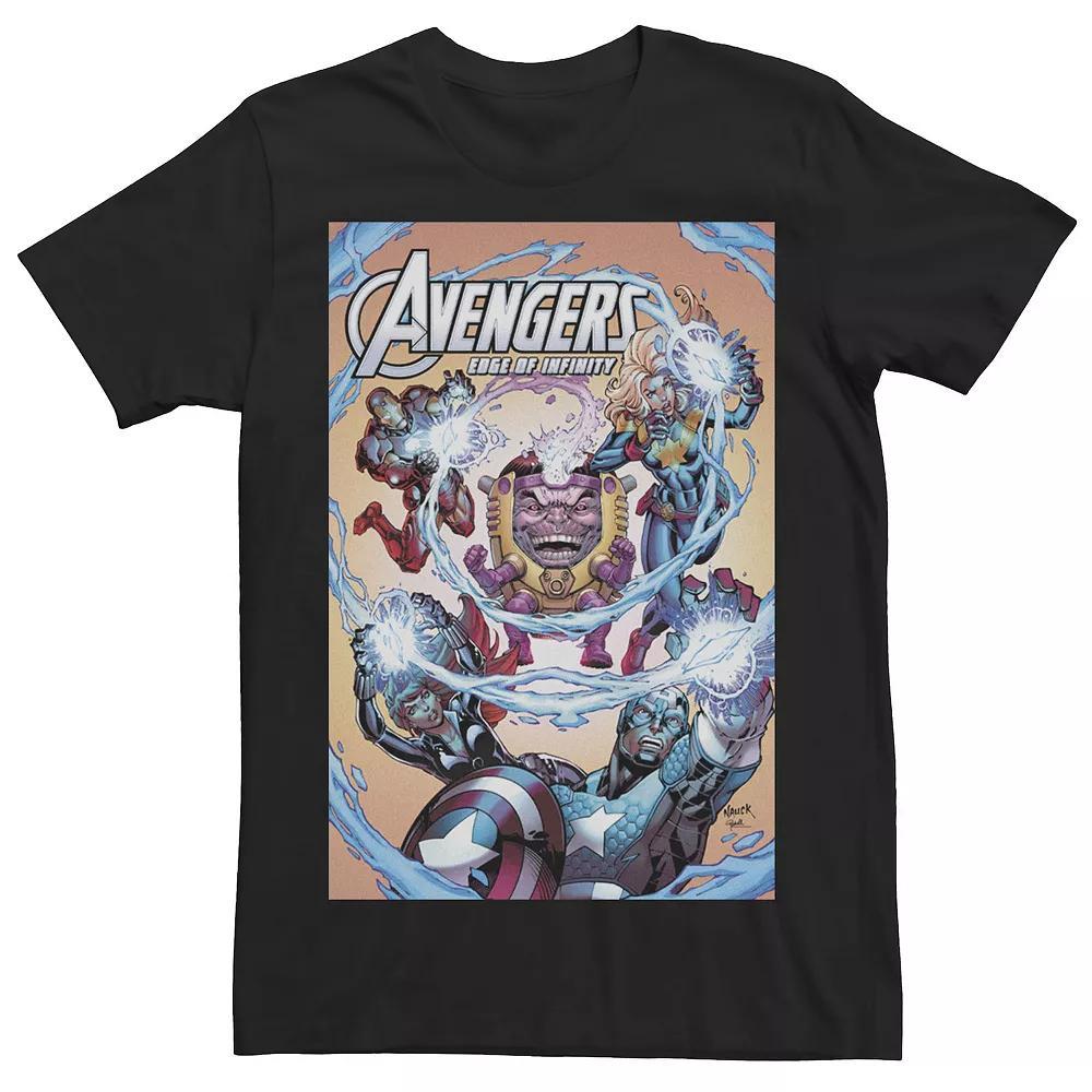 Men's Marvel MODOK Against The Avengers Comic Book Cover Tee, Size: Medium, Black Product Image