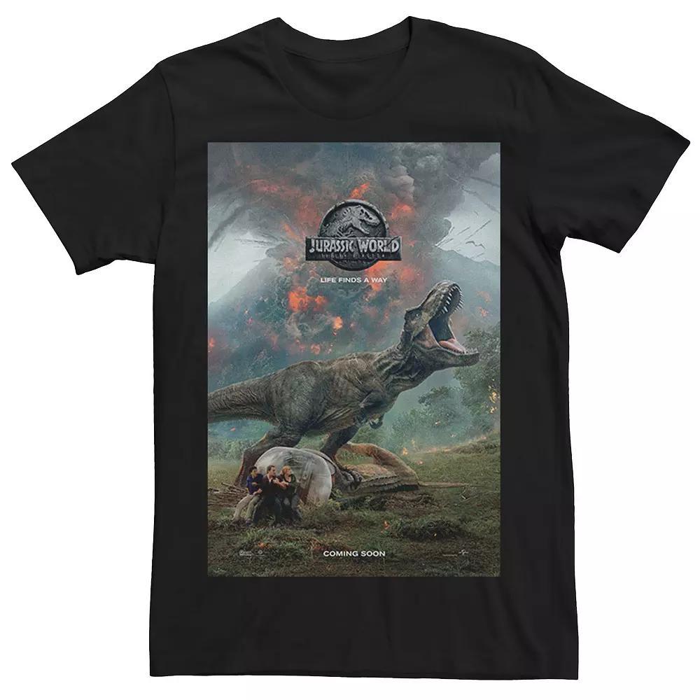 Men's Jurassic World: Fallen Kingdom T-Rex Poster Tee, Size: XL, Black Product Image