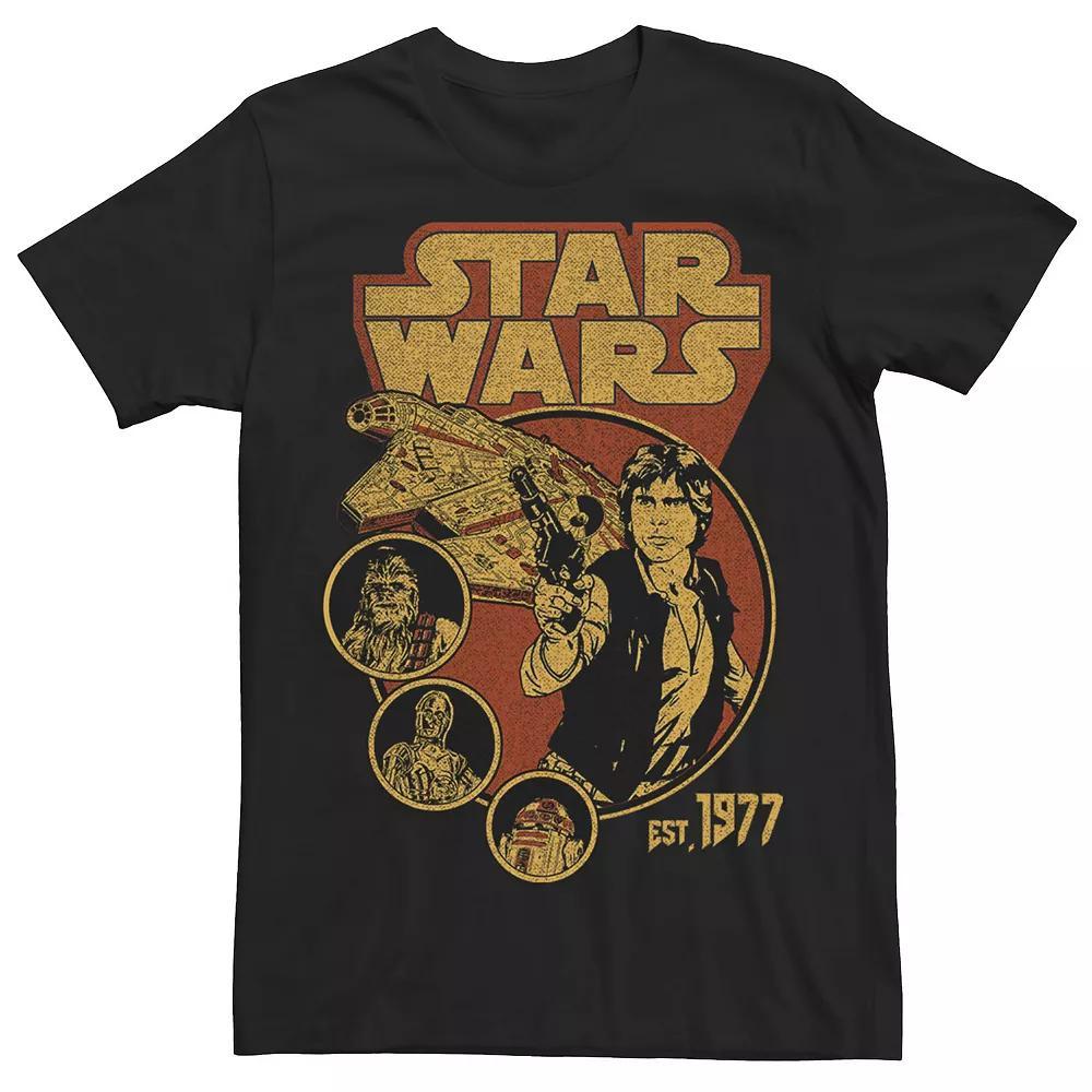 Big & Tall Disney Mickey Mouse #28 Mickey Silhouette Tee, Men's, Size: 3XL Tall, Black Product Image