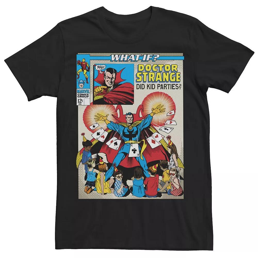 Men's Marvel What If Doctor Strange Did Kid Parties Comic Cover Graphic Tee, Size: Large, Black Product Image