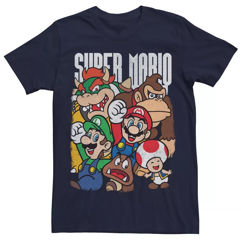 Men's Nintendo Super Group Pullover, Size: XL, Blue Product Image