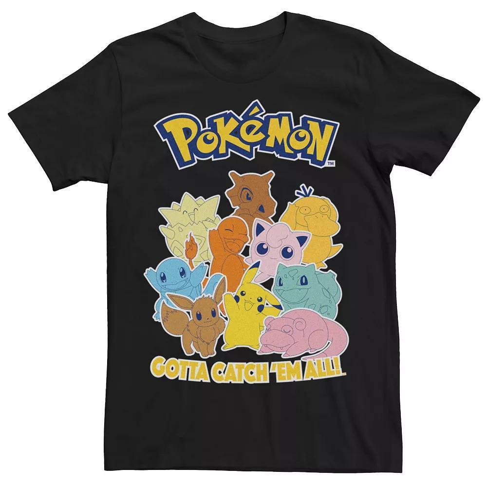 Men's Pokemon Gotta Catch Crew Tee, Size: XL, Black Product Image