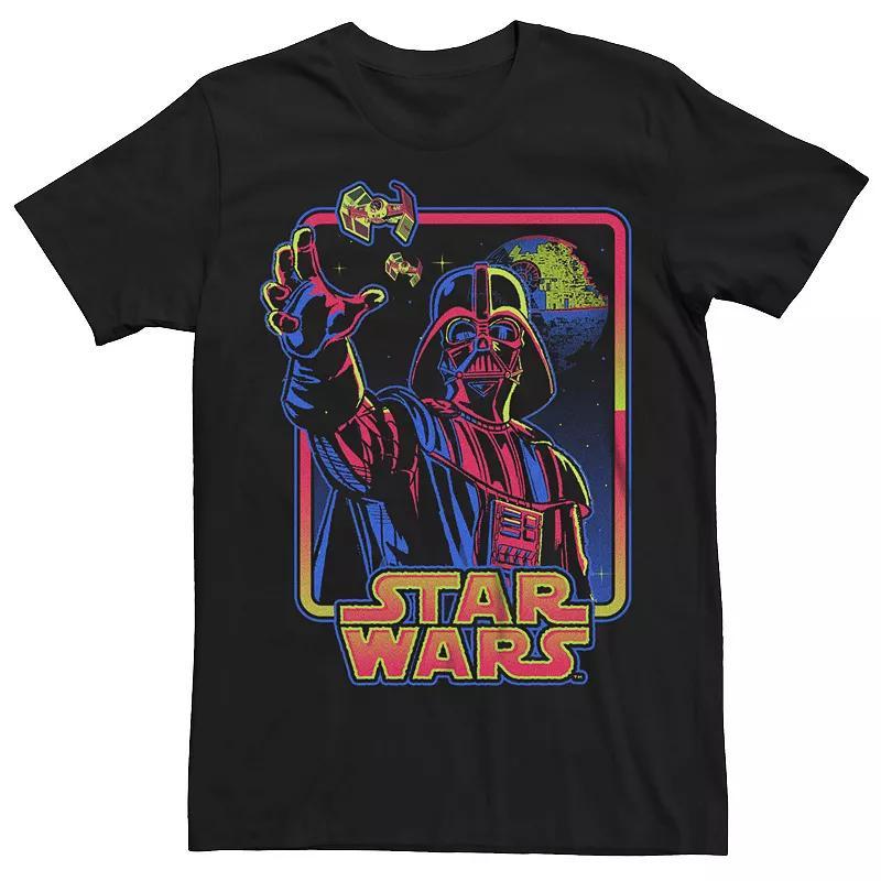 Big & Tall Star Wars Hyper Color Dark Side Tee, Men's, Size: Large Tall, Black Product Image