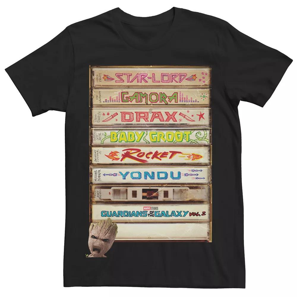 Mens Guardians of the Galaxy Vol.2 Heroes Tapes Tee Product Image