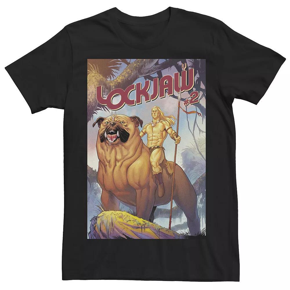 Men's Marvel Lockjaw #2 Comic Cover Tee, Size: 3XL, Black Product Image