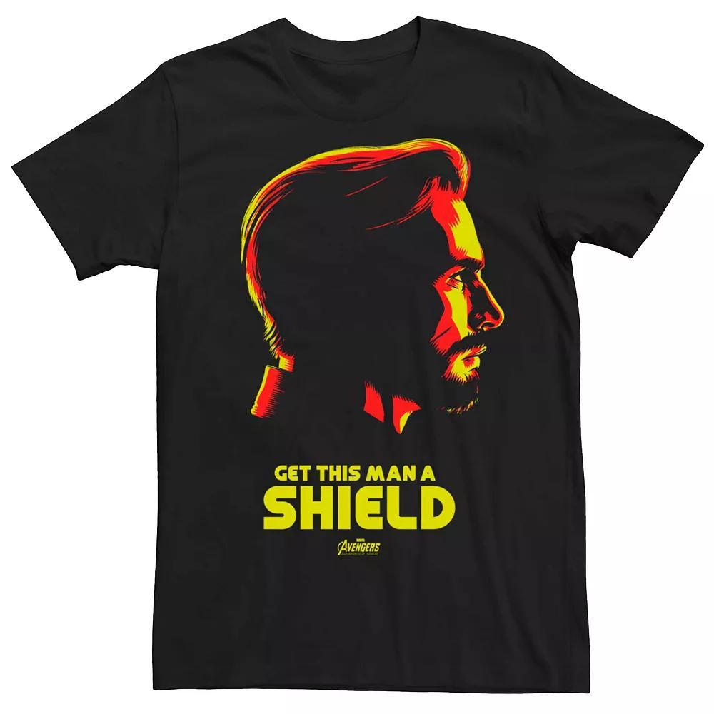 Mens Marvel Avengers: Infinity War Get This Man A Shield Tee Product Image