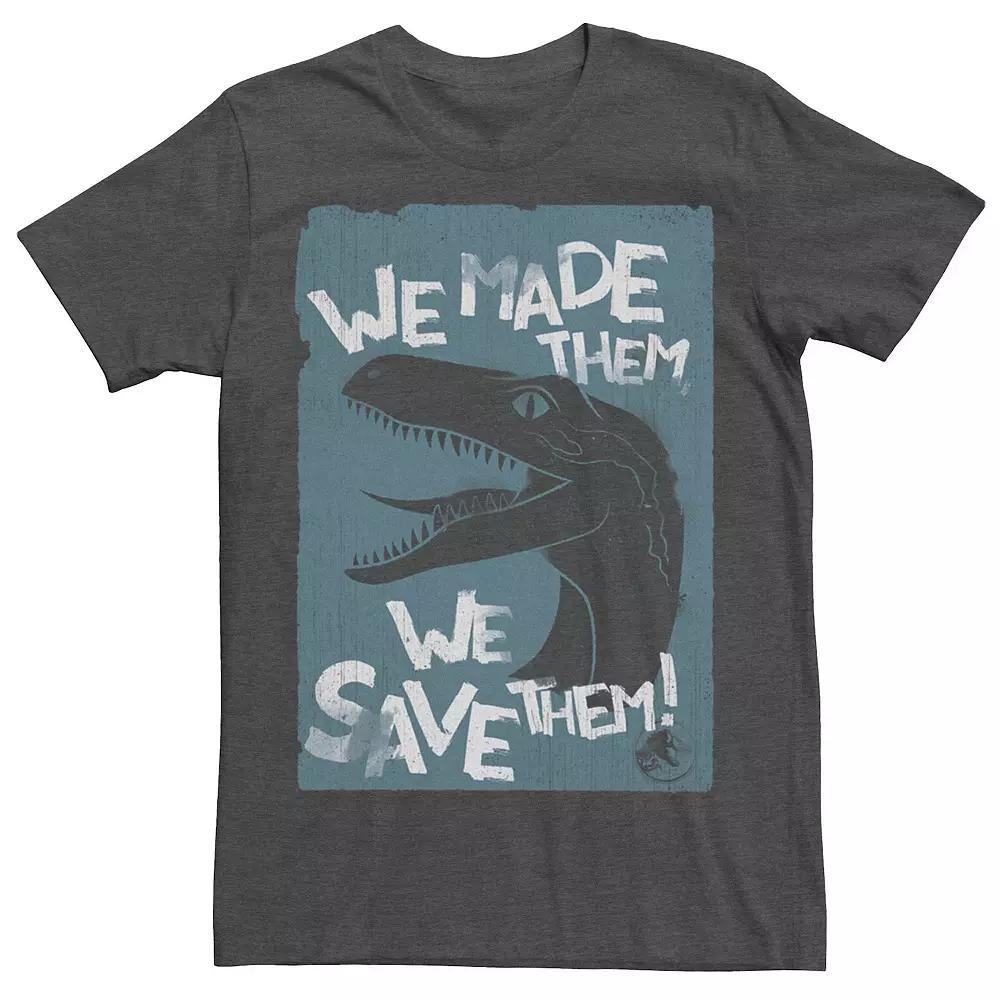 Men's Jurassic World Two We Made Them We Save Them Tee, Size: Large, Red Product Image