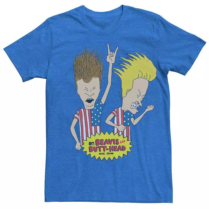 Men's Beavis and Butthead Americans Tee, Size: Medium, Royal Grey Product Image