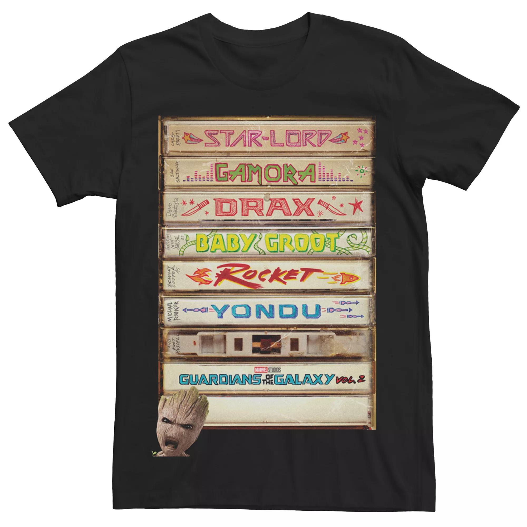 Mens Guardians of the Galaxy Vol.2 Heroes Tapes Tee Product Image